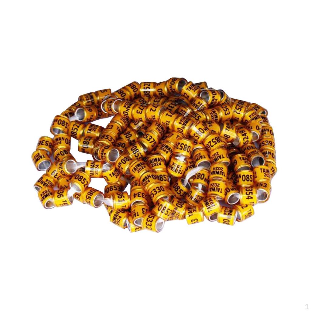 100-paknings duebeinringer - enkel identifikasjon for fugler