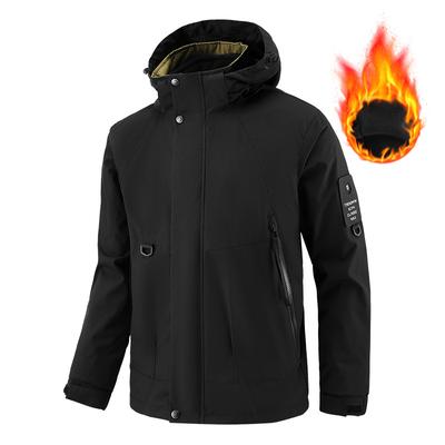 Traje de Asalto para Exteriores Chaqueta para Hombre Chaqueta para Hombre con Capucha Cortavientos Impermeable Top Chaqueta de Color Sólido para Hombre