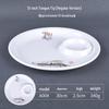 Jijun A5 Melamine Dumpling Plate with Sauce Dish
