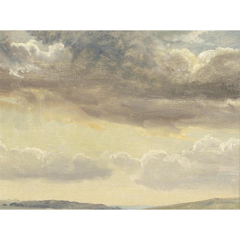 

Винтажный облачный этюд, старинный деревенский пейзаж с небом, постеры и принты, печать на холсте, настенная картина для гостиной, домашний декор 21cm×30cm NoFrame