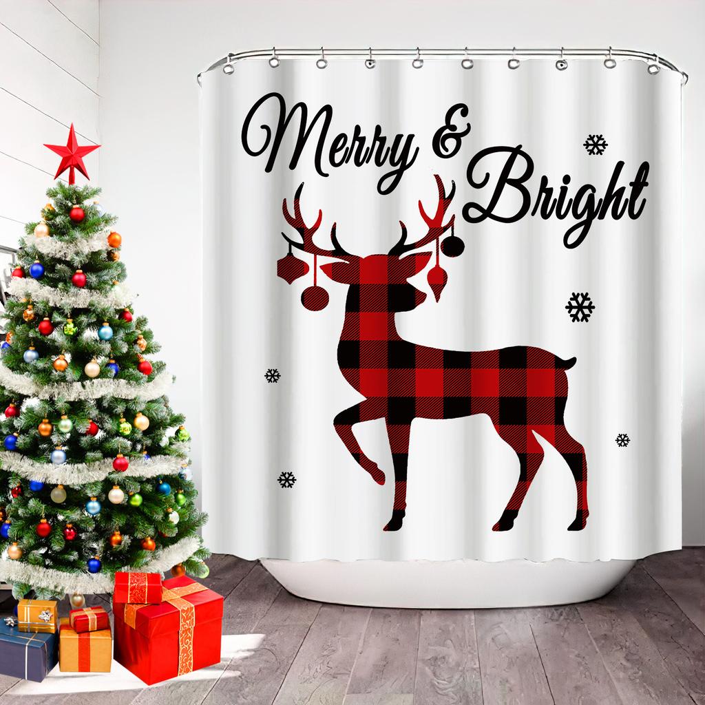 JINRUN Bathroom Thickened Waterproof Curtain Mildew Proof Shower Curtain Shower Partition Curtain Shower Curtain Bathroom Curtain Free Perforation