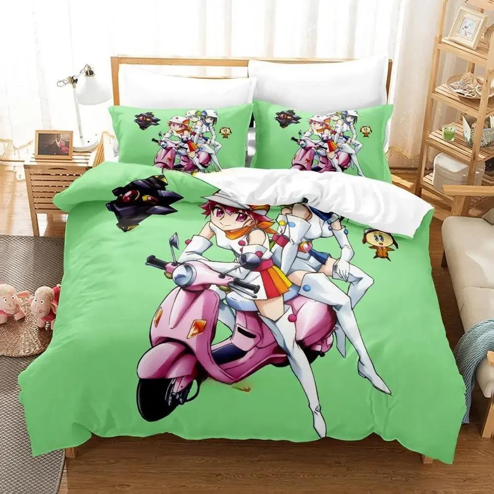 Kawaii Girl Sora Wo Kakeru Shoujo Bedding Collection Single Twin Full Queen King Size Bed Collection Adult Kid Bedroom Duvet Cover Collections Anime