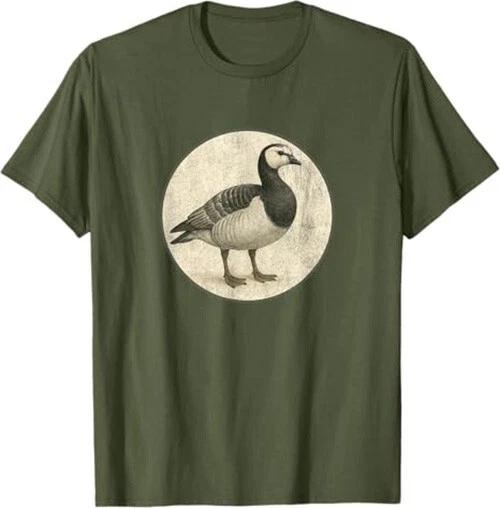 

Barnacle Goose T-Shirt Retro Design *NEW* 10 Colors by Bird.Fan M