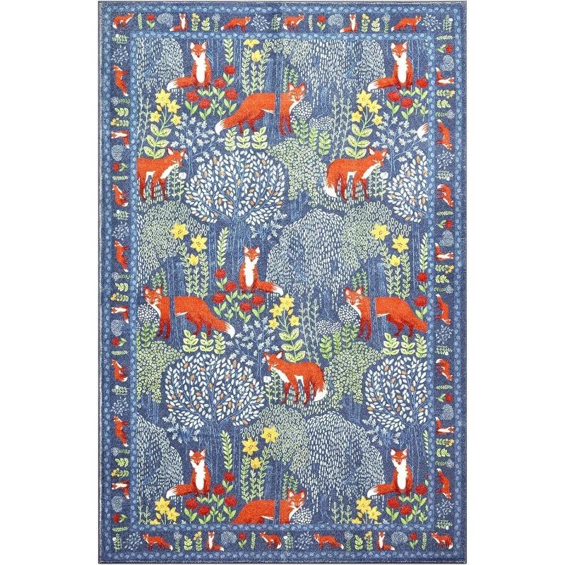 

Cute Abstract Tropical Jungle Forest Carpet for Living Room Non-slip Machine Washable Floor Mat Large Sofa Bedroom Bedside Rug 50x80cm