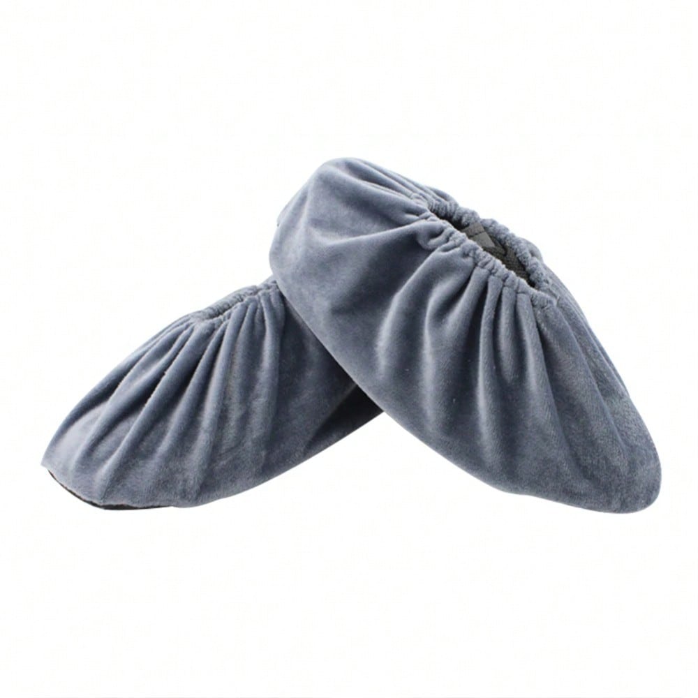 2 Stück Universelle Haushalts-Überschuhe Dick Rutschfest Wiederverwendbar Für Innenräume Teppichbodenschutz