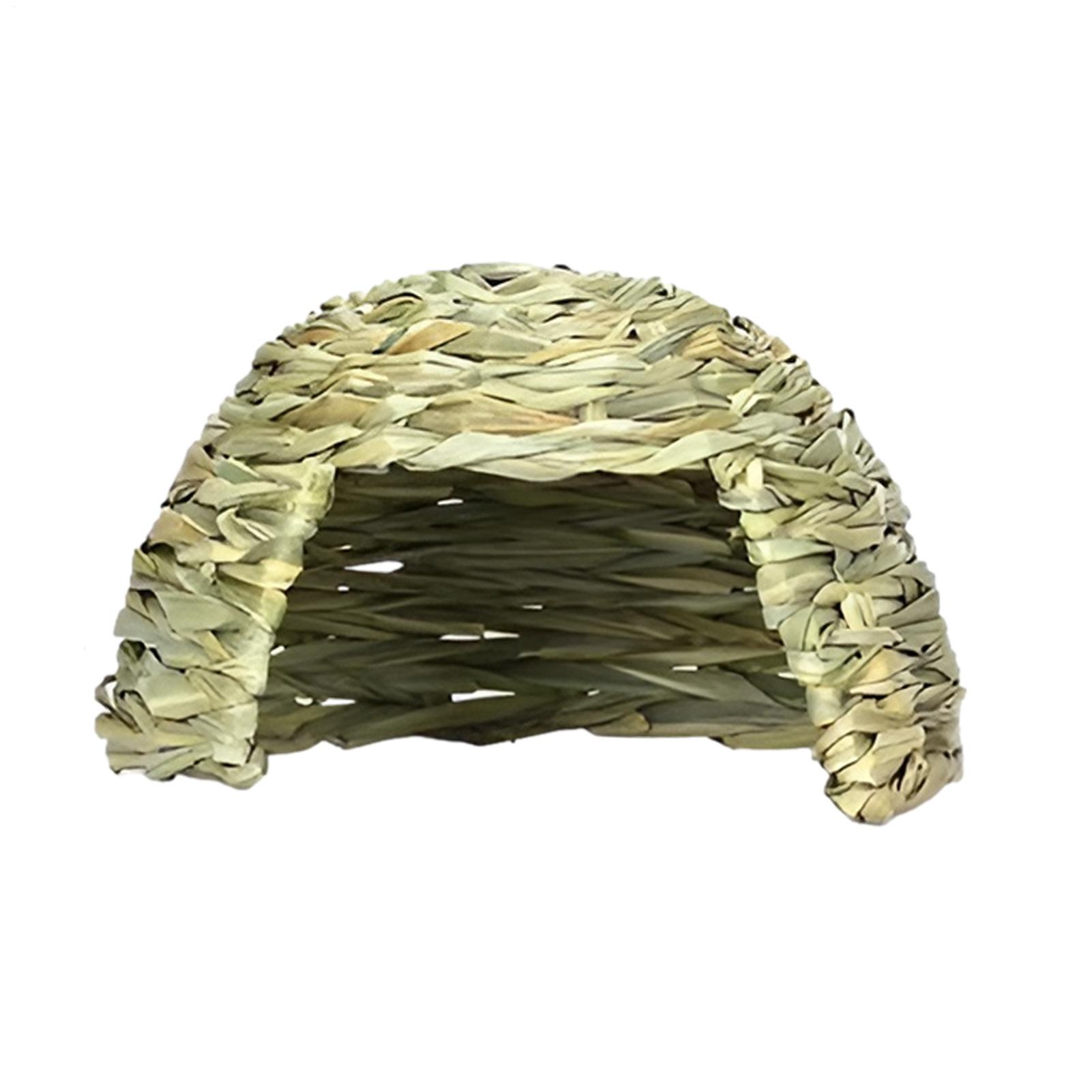 

Handwoven Grass Straw House For Small Pet Hideouts Habitat Cave For Small Animals Hedgehogs Squirrels Rabbits S