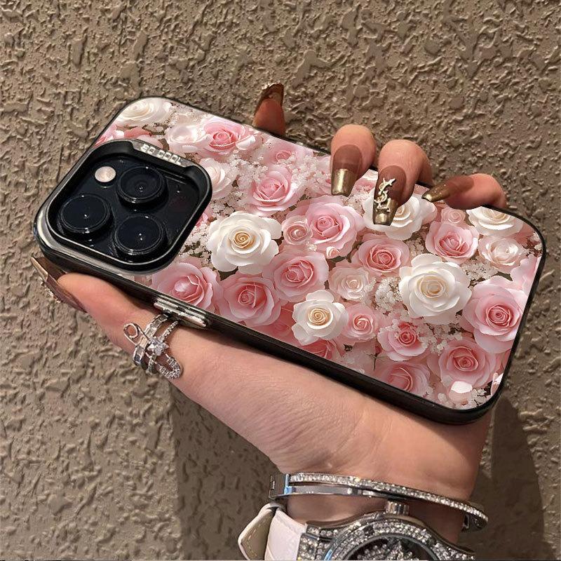 Rose Sea Pattern Cute Girls Phone Case For Apple Iphone