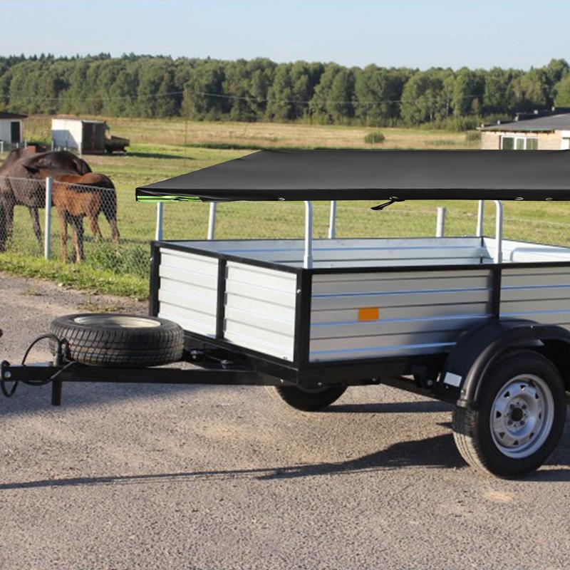 RV Cover Water-Proof Travel Trailer RV Cover Ripstop Travel Extra-Thick Anti-UV Top Panel Durable Camper Cover Breathable Truck