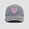 Sweet Heart Printed Visor Baseball Cap  For Man Women Hiking Fishing Vacation