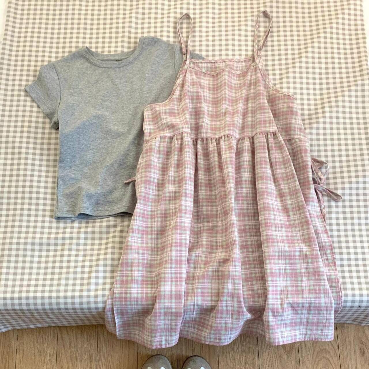 

Юбка-подтяжка Dopamine Sweet Girl Plaid - летняя юбка А-силуэта в японском стиле, утягивающая талию, юбка принцессы средней длины для женщин L