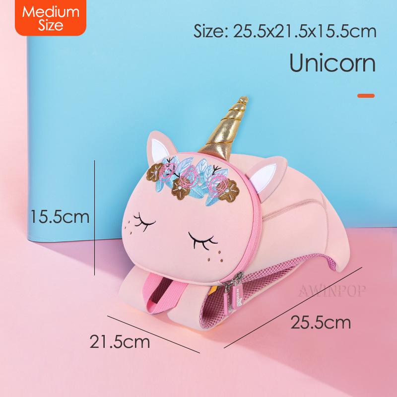 Sac à dos 3D Renard Dessin Animé pour Enfants Anti-perte Sac à Dos pour Tout-Petits Filles Garçons Maternelle Sacs pour Enfants mochilas escolares infantil