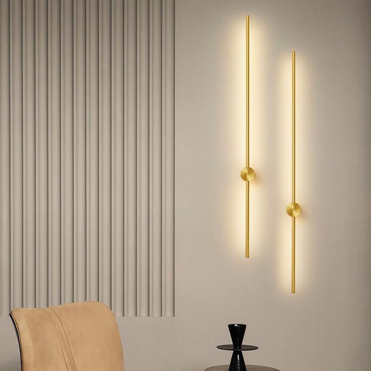 Nordic Rotatable Long Strip Wall Lamp - Modern Luxury for Living Room or Bedroom