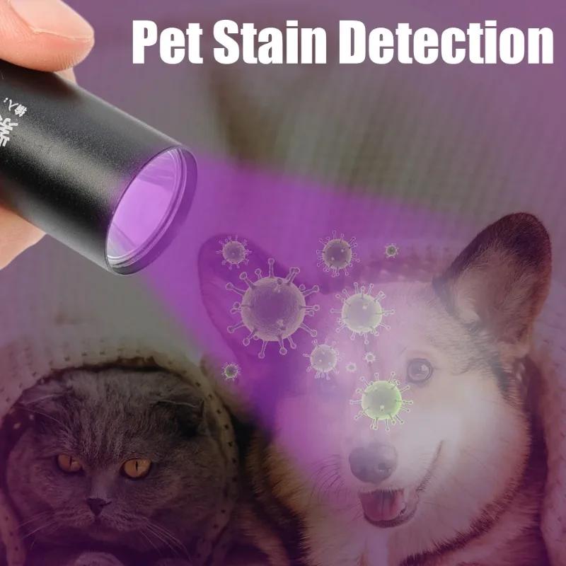 USB-aufladbare UV-Taschenlampe LED-Ultraviolett-Fackeln Zoombar Ultra Violett-Lichter Skorpion Haustierurin-Flecken Detektor Werkzeuge