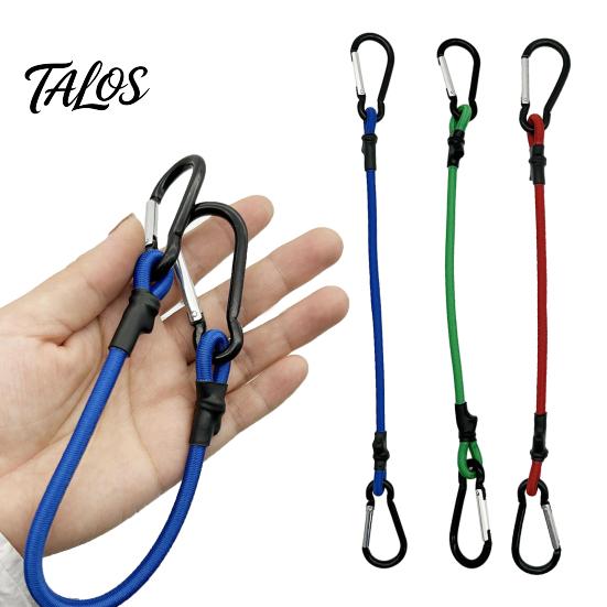 Travel Accessory for Secure Luggage Bungee Cord with Metal Hooks, Elastic Rope Durable Versatile Straps Garage Strap, Flexible Fastening Strap Camping