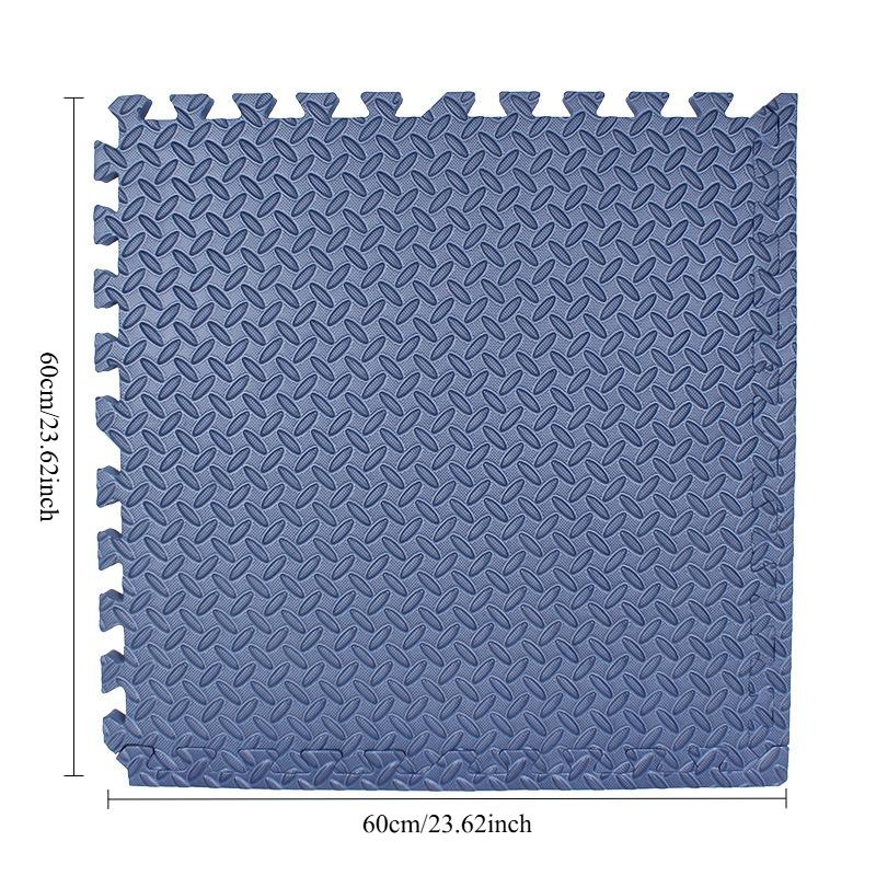 60*60cm 8 Pcs Tiled Flooring Children's Anti Fall Foam Play Mat EVA Non Slip Interlocking Floor Mat for Living Room Home Decor