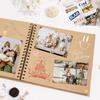 8 Inch Scrapbook Album 40 Pages Hardcover Kraft Paper Photo Album Scrap Book Memory Book for Famliy Wedding Anniversary Travel