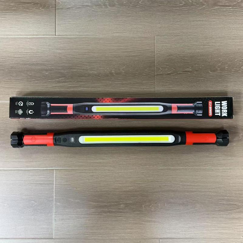 Lampe de travail LED rechargeable à haute luminosité, idéale pour les réparations d'urgence de voiture, lampe de poche magnétique puissante avec crochets et base magnétique