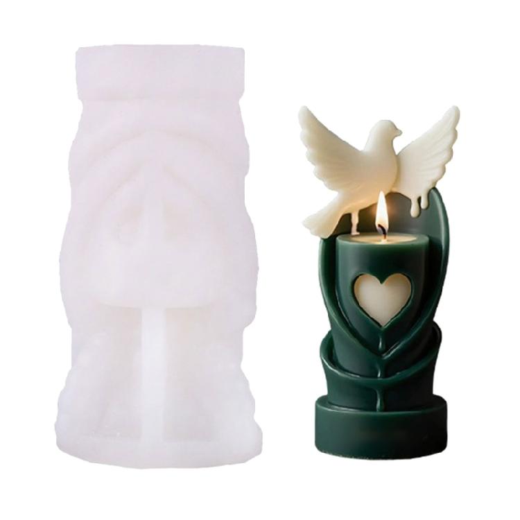 

Heat Resistant Peace Doves Silicone Mould For Baking Craft Easy Cleaning Jewelry Making Supply