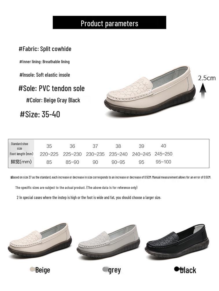 Doudou Women's Slip-On Loafers: Spring-Fall Non-Slip Casual Shoes, Low-Cut, Plus Size for Pregnant Moms