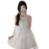 French Sweet Light Luxury Lace Top Skirt Set Women's Summer Vacation Style Super Fairy Vest Skirt Two-piece Set