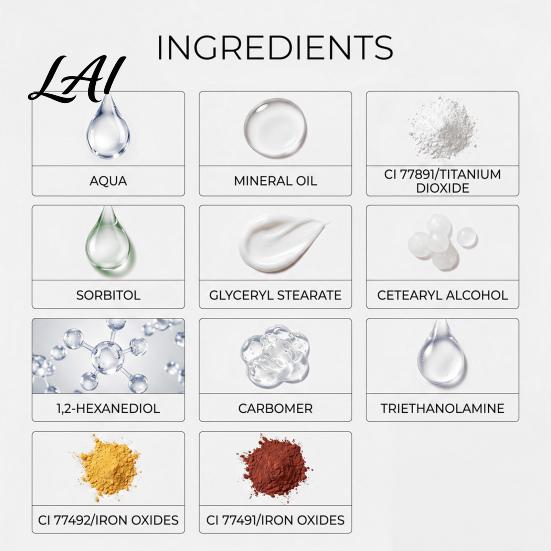 CC Cream Leve 40G Creme com Cor Corretivo Cobertura Construível Hidratante Beleza Facial Tom de Pele Natural Equilibrador Hidratante