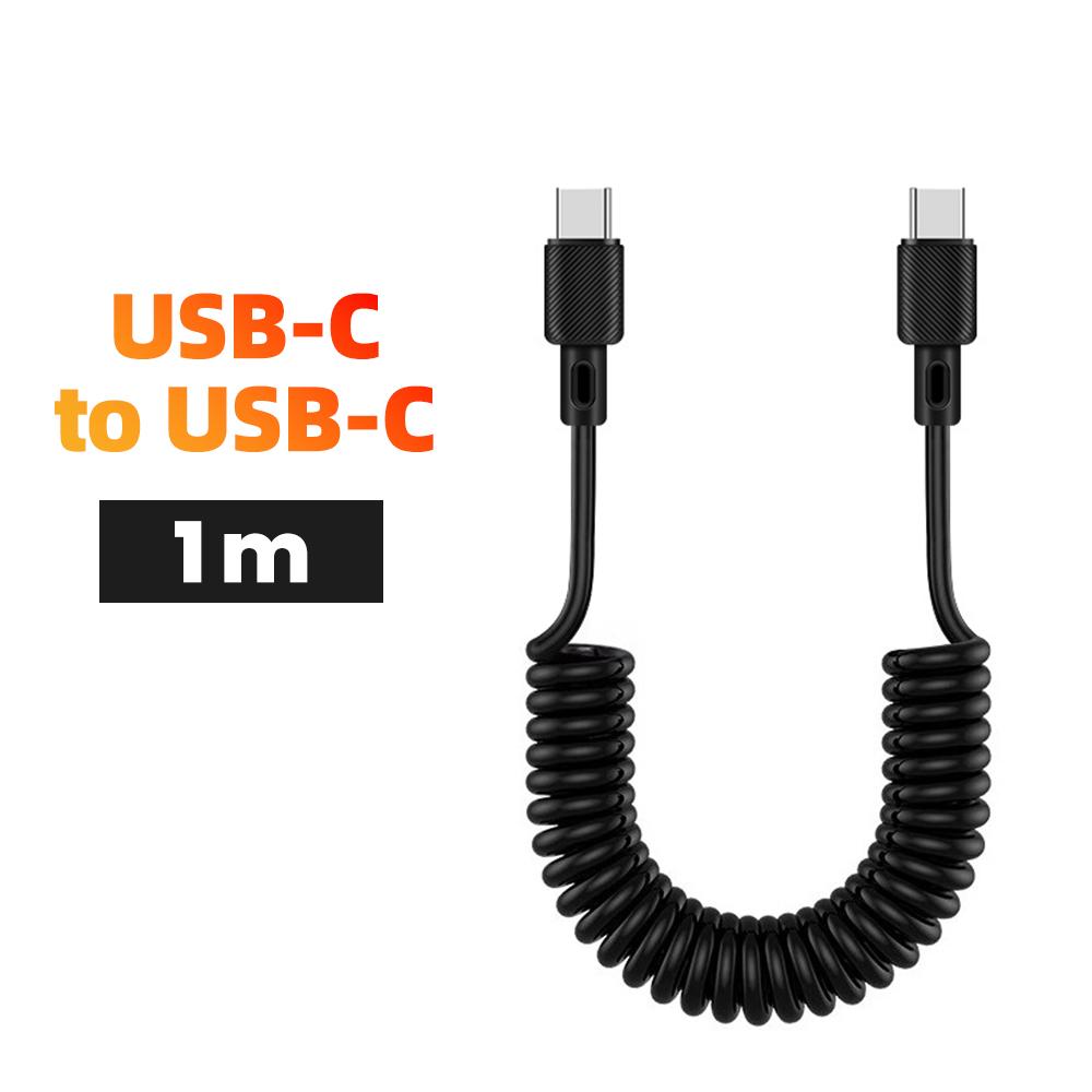 

66 Вт Type-C сверхбыстрая зарядка пружинный выдвижной зарядный кабель подходит для Huawei iPhone carplay кабель для передачи данных