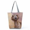 Greyhound Shopping Bags Casual Groceries Women Handbags Animal Dog Graphic Large Capacity Shoulder Bags Portable Foldable Totes