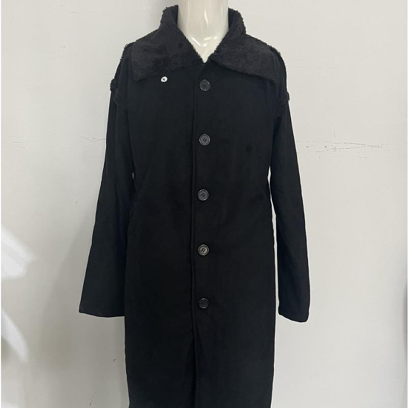 Evropa, Amerika, podzim a zima Semišový plyšový pánský kabát Kožešina Integrovaná bunda Teplý pánský styl