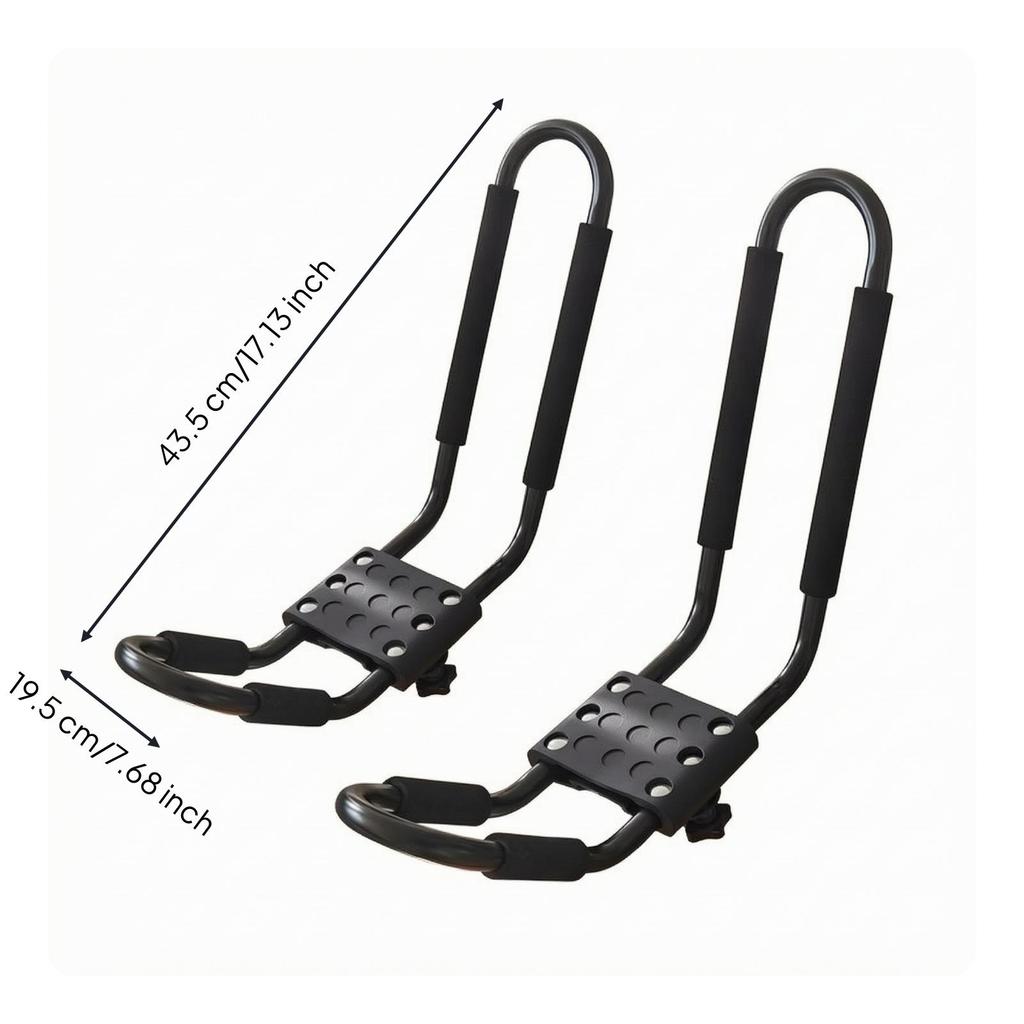 Kayak Rack with Mounting Hardware Padded Carrier Safeguarding for Kayakers
