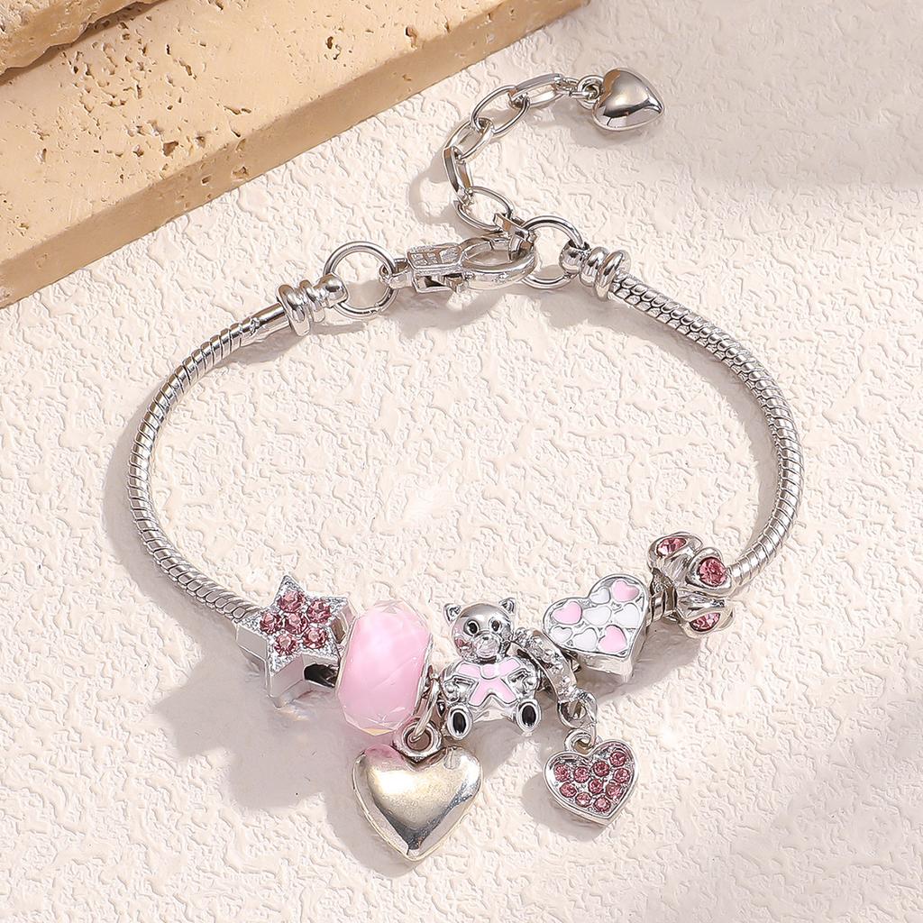 Style Bracelet Crystal Bracelet Beaded Bracelet Jewelry Dream Catcher Flower Love Woman