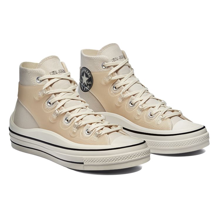 Kim Jones X Converse Chuck 70 High Natural Unisex Sneakers Cream Ivory 171258C