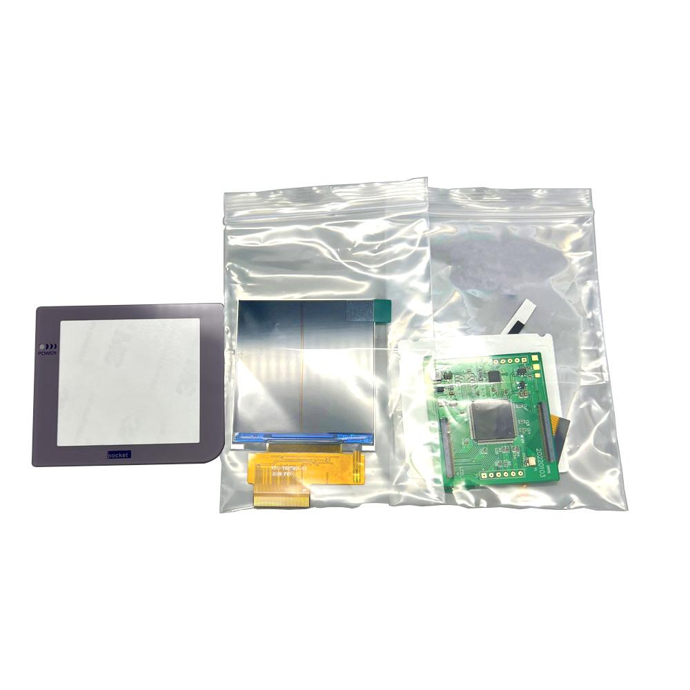 2,6-Zoll Originalgröße IPS Hochhelligkeits-LCD-Bildschirm-Kits für Gameboy Pocket GBP LCD-Sets Unterstützt mehrere Anzeigestile