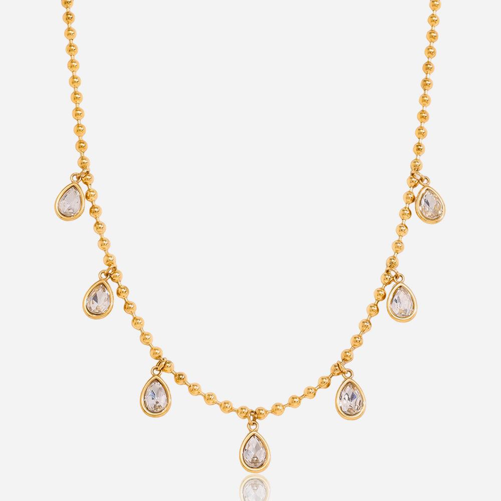 Water Drop Pendant Necklace Accessories Do Not Fade Jewelry Accessories