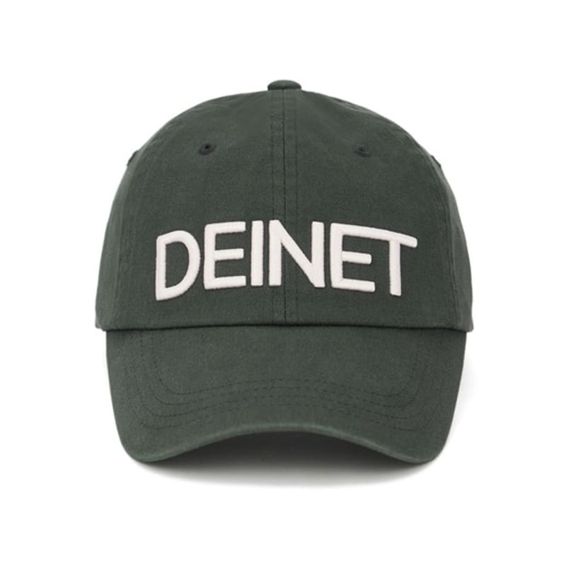

DEINET DEINET WASHED LOGO CAP IN CHARCOAL FREE
