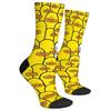 Unisex Happy Socks Cartoon Abstract Cute Duck Print Soft Comfort Socks Harajuku Hip Hop Trend Socks Accessories Novelty Fun Gift