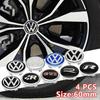 New 2026 4pcs 56mm Car Wheel Badge Center Sticker 60mm Wheel Hubcap Cover Accessorie For VW golf Passat R Rline GTI Polo CADDY Beetle zs0