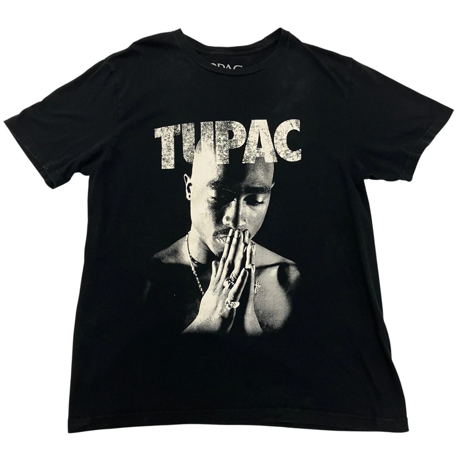 Tupac 2Pac T Shirt Mens Medium Black Graphic Rap Hip Hop West Coast Tee XXXXL