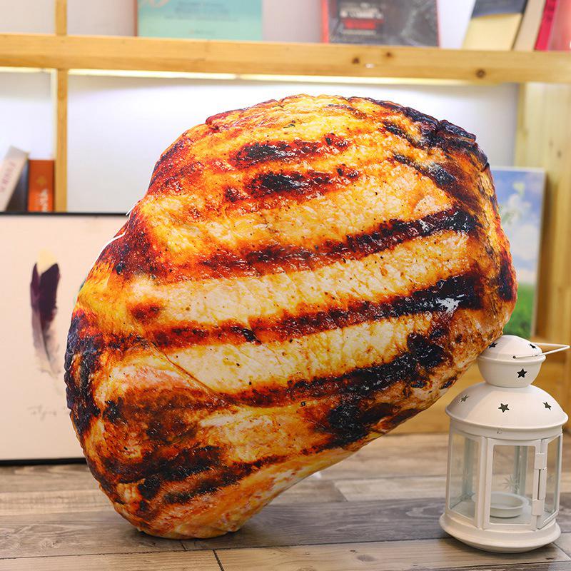 Simulated Pig Trotter Bread Plush Toy Ornament 20 cm