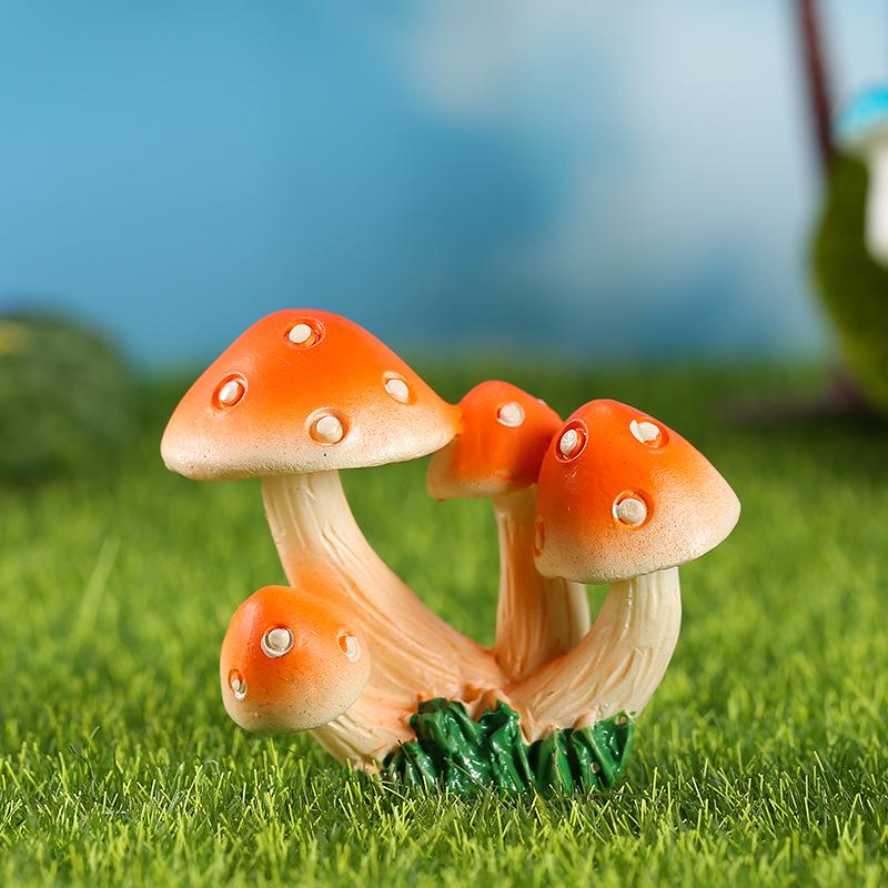 Creative ZAKKA Mushroom Moss Bonsai Display Ornaments