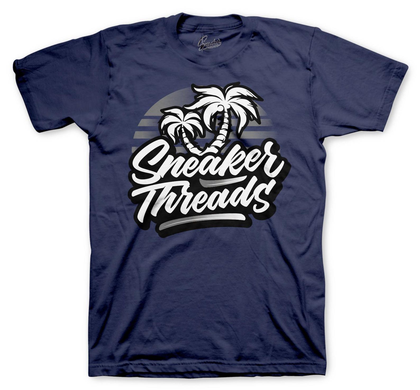 Sneaker Tees To Match Retro 3 Midnight Navy AJ3 - ST Palms Shirt S