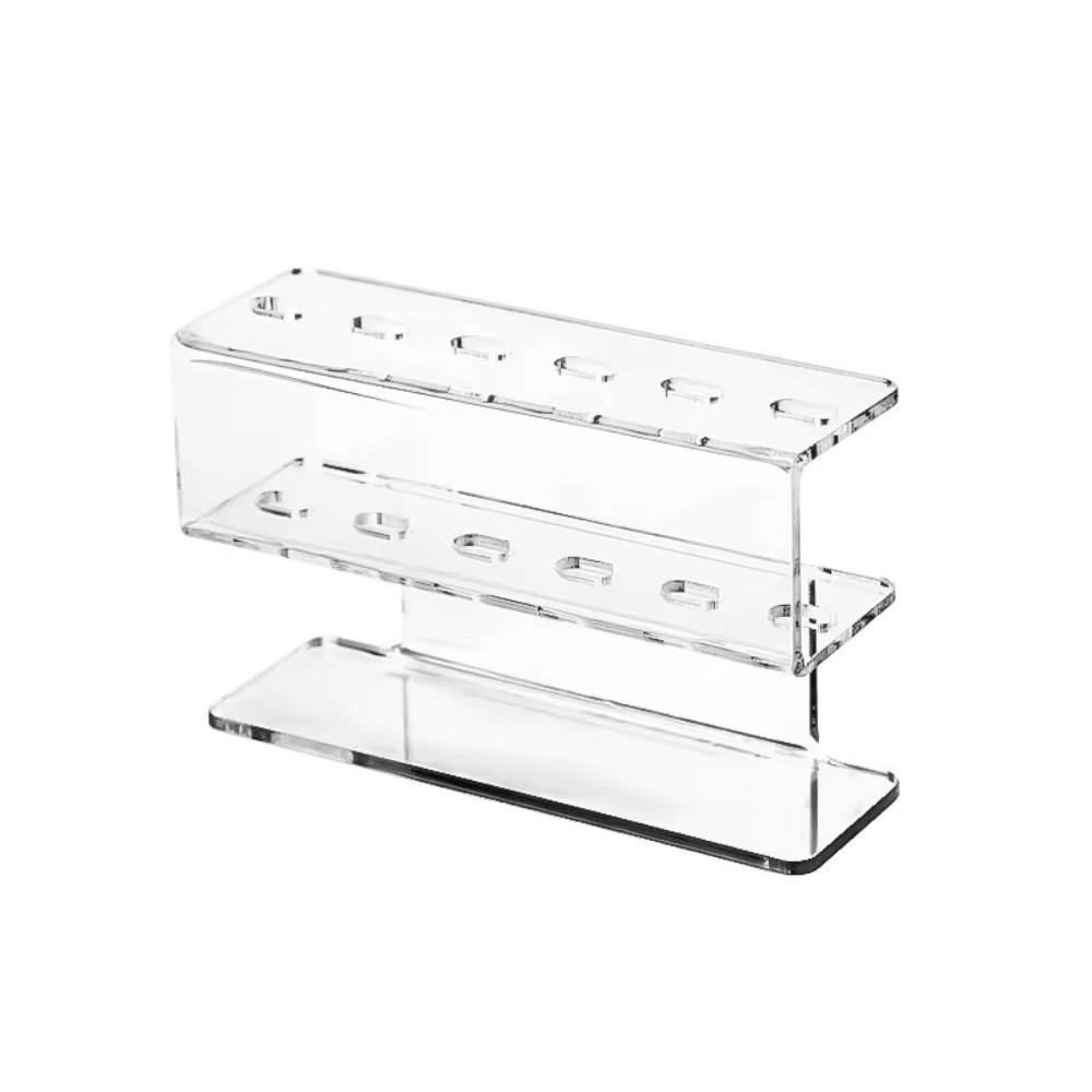 Tragbarer 6-Loch-Pinzetten-Displayständer Acryl-Displaybox Pinzettenständer Wimpernverlängerungs-Aufbewahrungsbox Aufbewahrungsständer