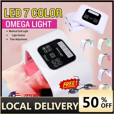 Ready Omega 7 Colors PDT LED Facial Mask Light Therapy Light Skin Rejuvenation Device Spa Acne Remover