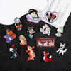 Disney Anime Cartoon Figure Brooch Snow White Mickey Minnie Enamel Badge for Backpack Clothing Lapel Pins Accessories Gifts