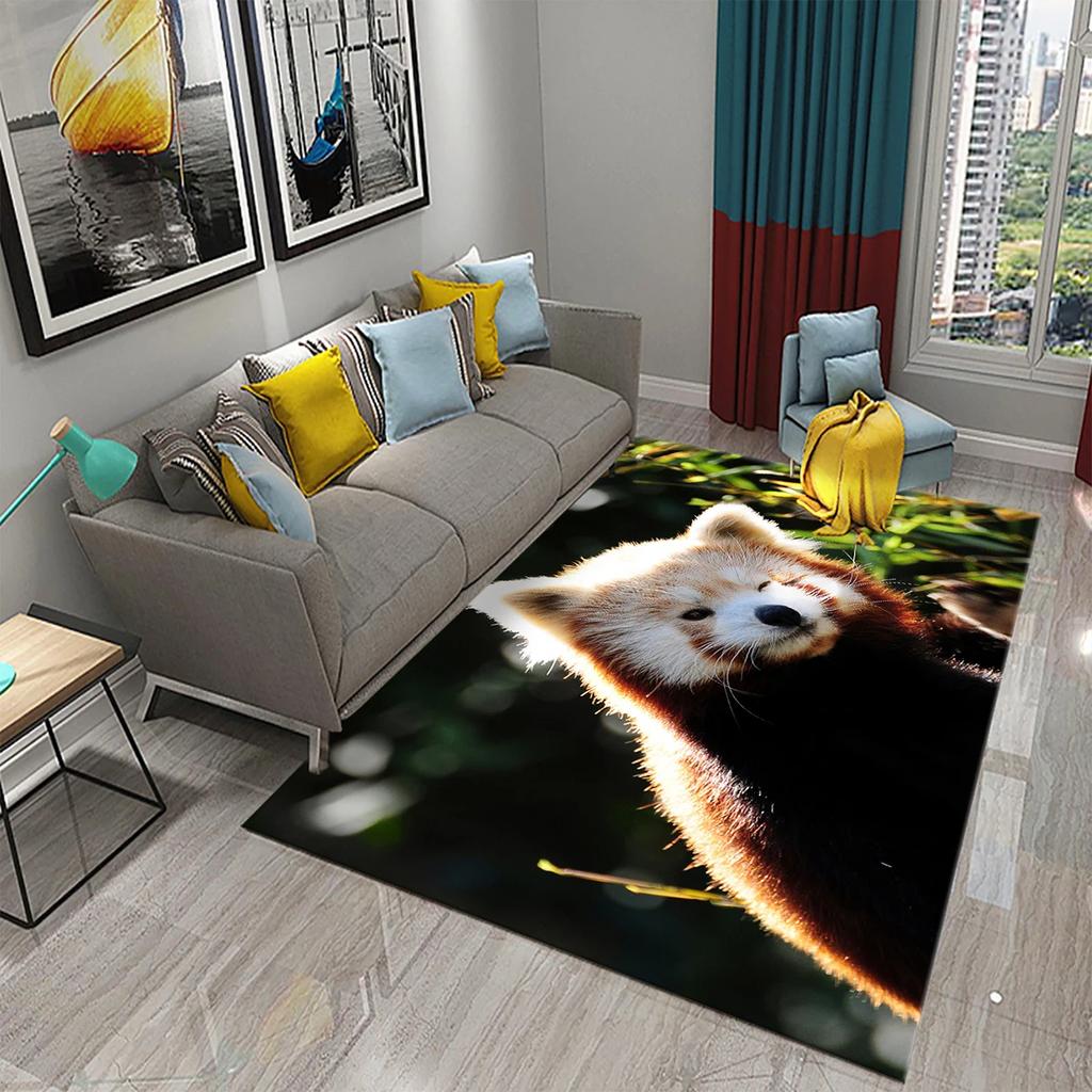 Hummingbird Flowers Rugs for Living Room Lovely Wild Animal Carpet Soft Floor Mat Wildlife Rugs for Bedroom Decorative Area Mats