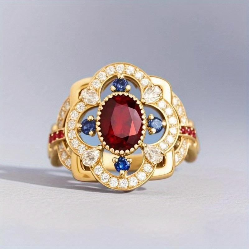 Luxe en verfijnde zirkonia ring voor dames met elegant bloemenmotief, perfect te combineren met alledaagse kleding, ideaal als cadeau voor vriendinnen.