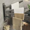 1 buc Suport rotativ pentru prosoape din aluminiu, Suport pentru prosoape montat pe perete în colț, economisitor de spațiu, Bară metalică rotativă lină, Diverse stiluri disponibile pentru decorarea băii