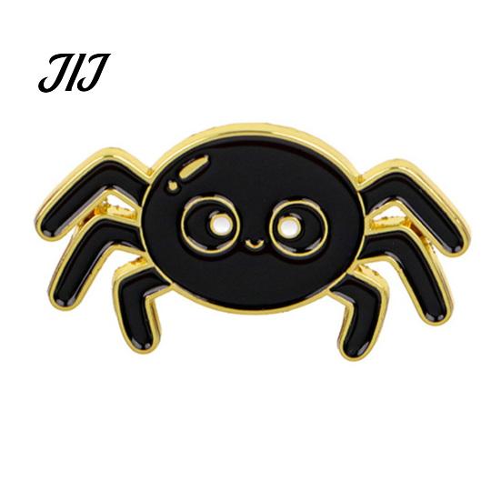 Alloy Decorative Brooches Halloween Enamel Brooch Pin, Cartoon Ghost Witch Hat Black Cat Spider Badge for Jackets Backpacks Hats Scarves Zinc