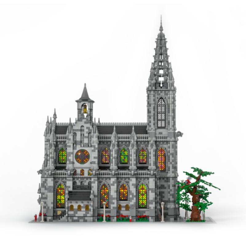 Medieval Cathedral Building Blocks Set Architecture Street View castle Model DIY Puzzle Toys for Children Birthday Gift