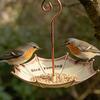 Mangiatoia per Uccelli ad Ombrello da Esterno, Vassoio Mangiatoia per Uccelli ad Ombrello Retrò, Mangiatoia Decorativa Sospesa per Uccelli da Giardino e Cortile