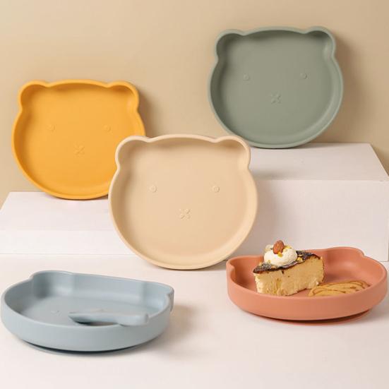 

Обеденная тарелка на присоске, диетическое обучение, уход за кормом, прочный силиконовый материал, детские товары для дома